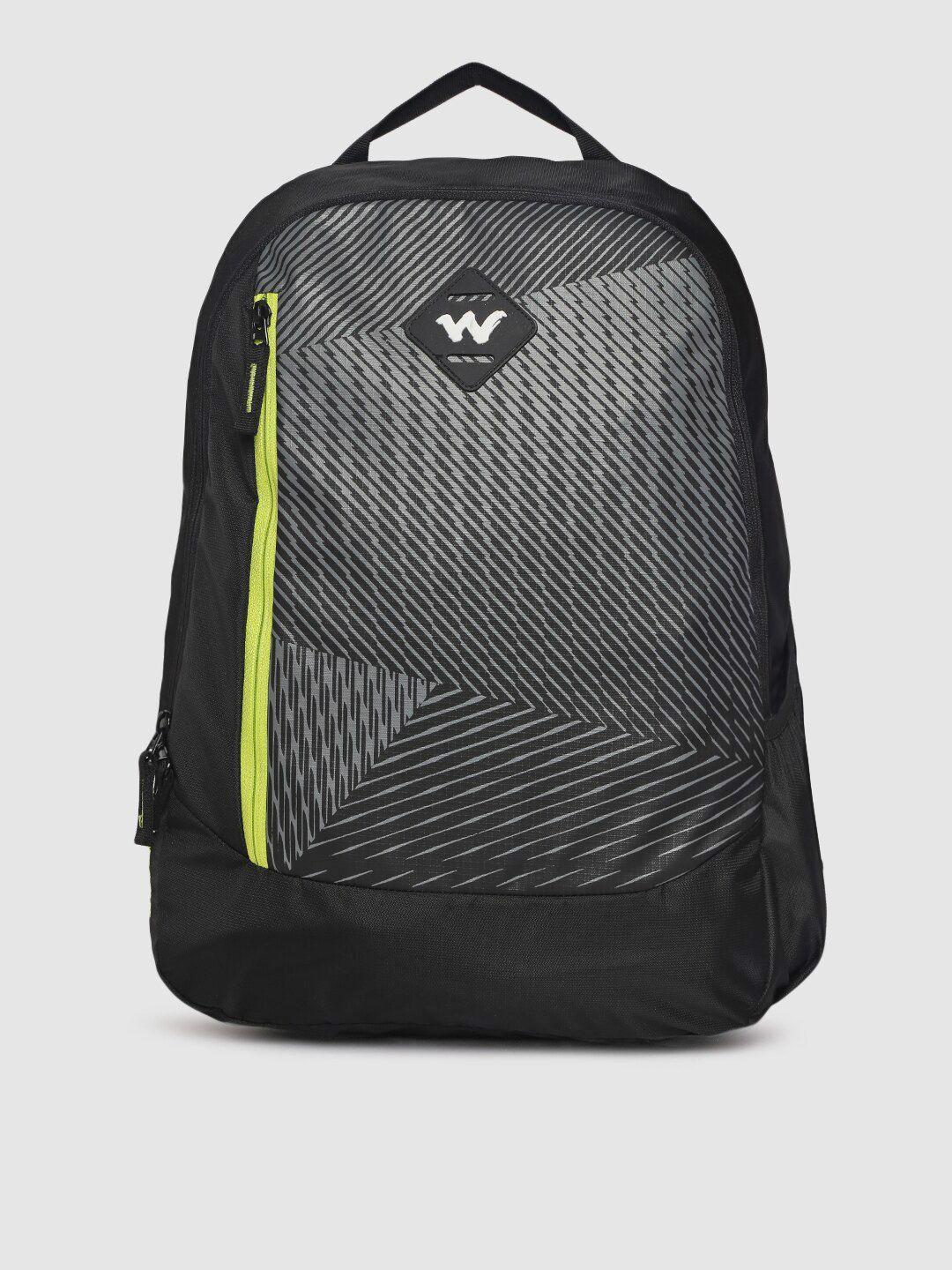 wildcraft unisex black printed backpack