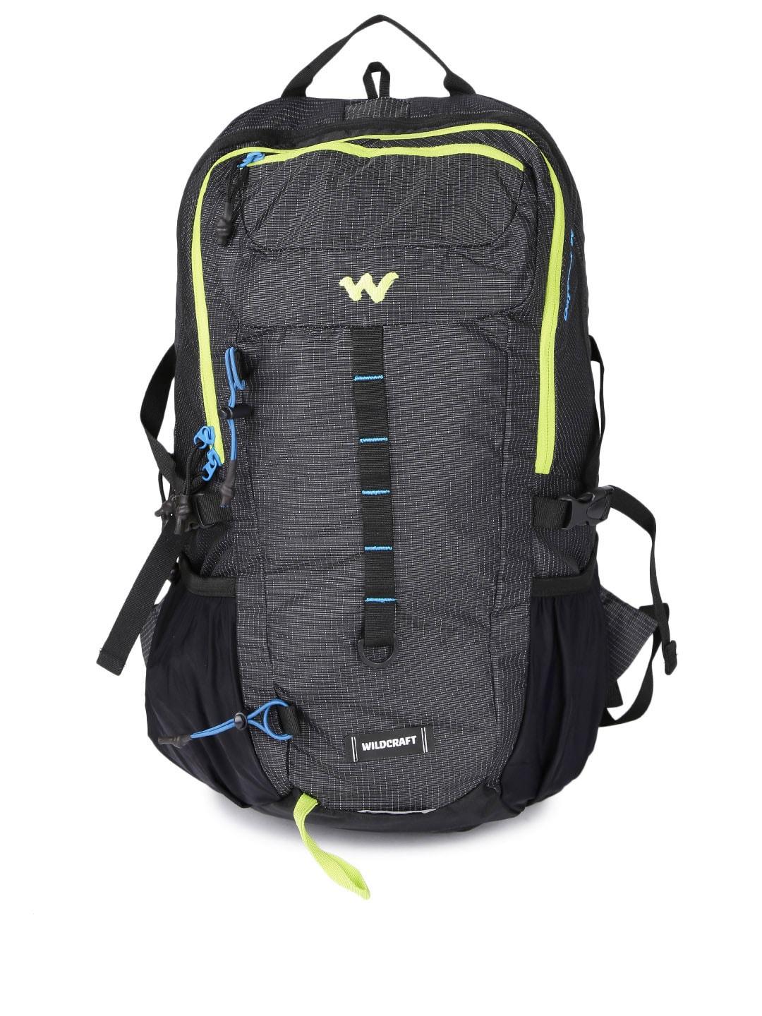 wildcraft unisex charcoal grey printed daypack 30 rucksack