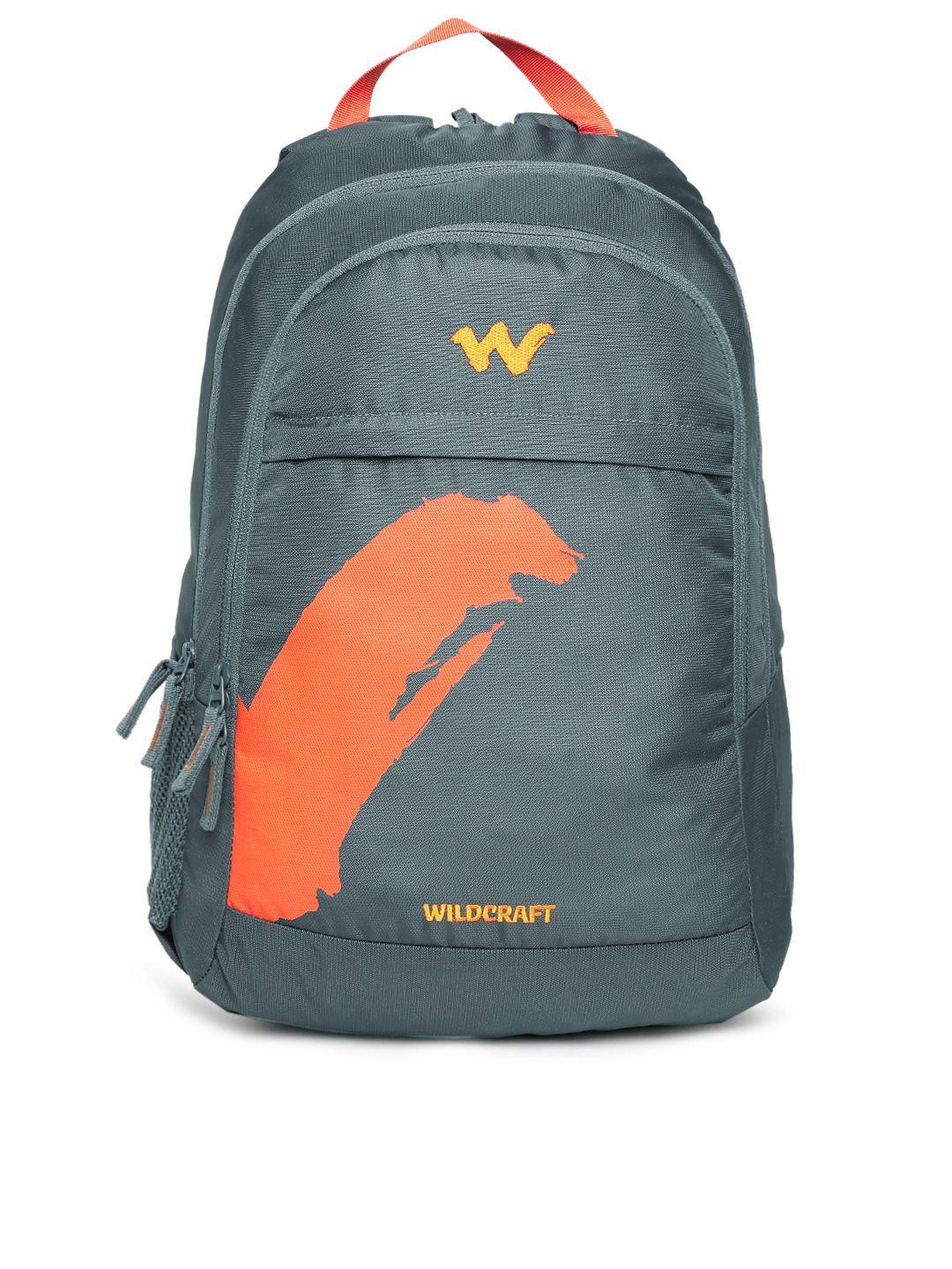 wildcraft unisex grey graphic backpack