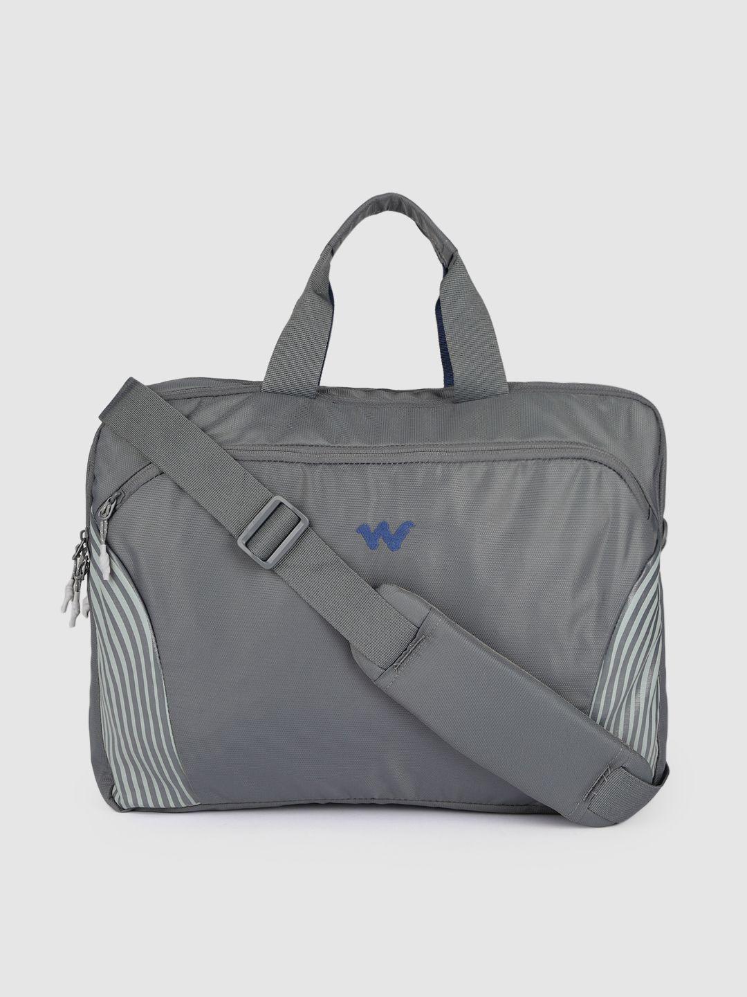 wildcraft unisex grey messenger 3 striped messenger bag