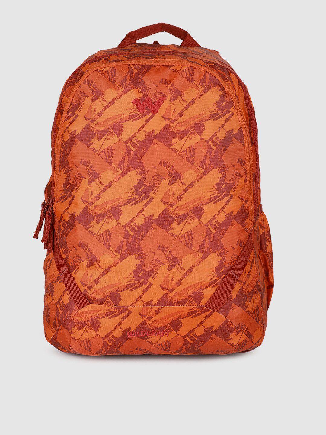 wildcraft unisex orange bravo2 graphic backpack