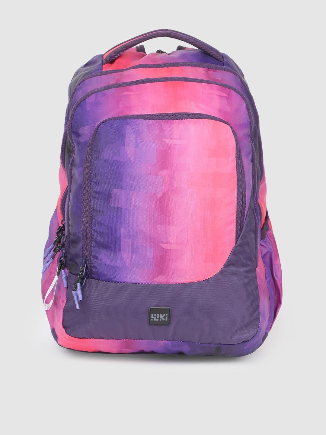 wildcraft unisex pink & purple squad 2 holo backpack