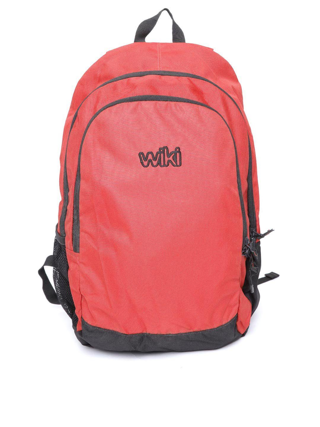 wildcraft unisex red solid backpack