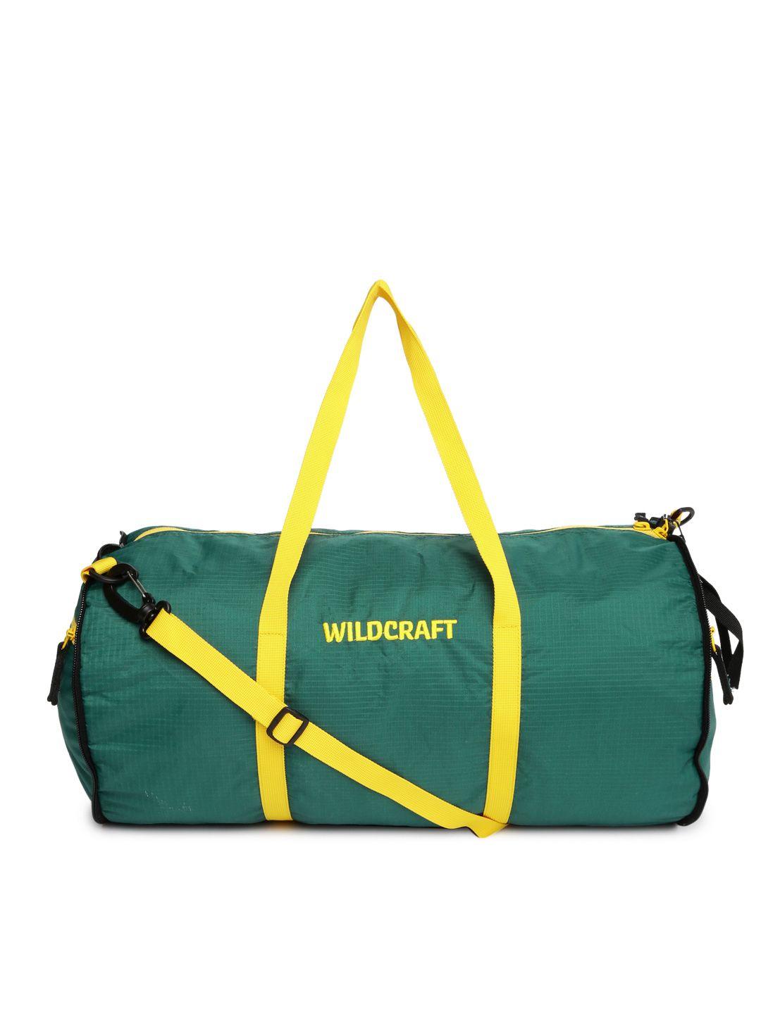 wildcraft unisex teal green frisbee foldable duffel bag