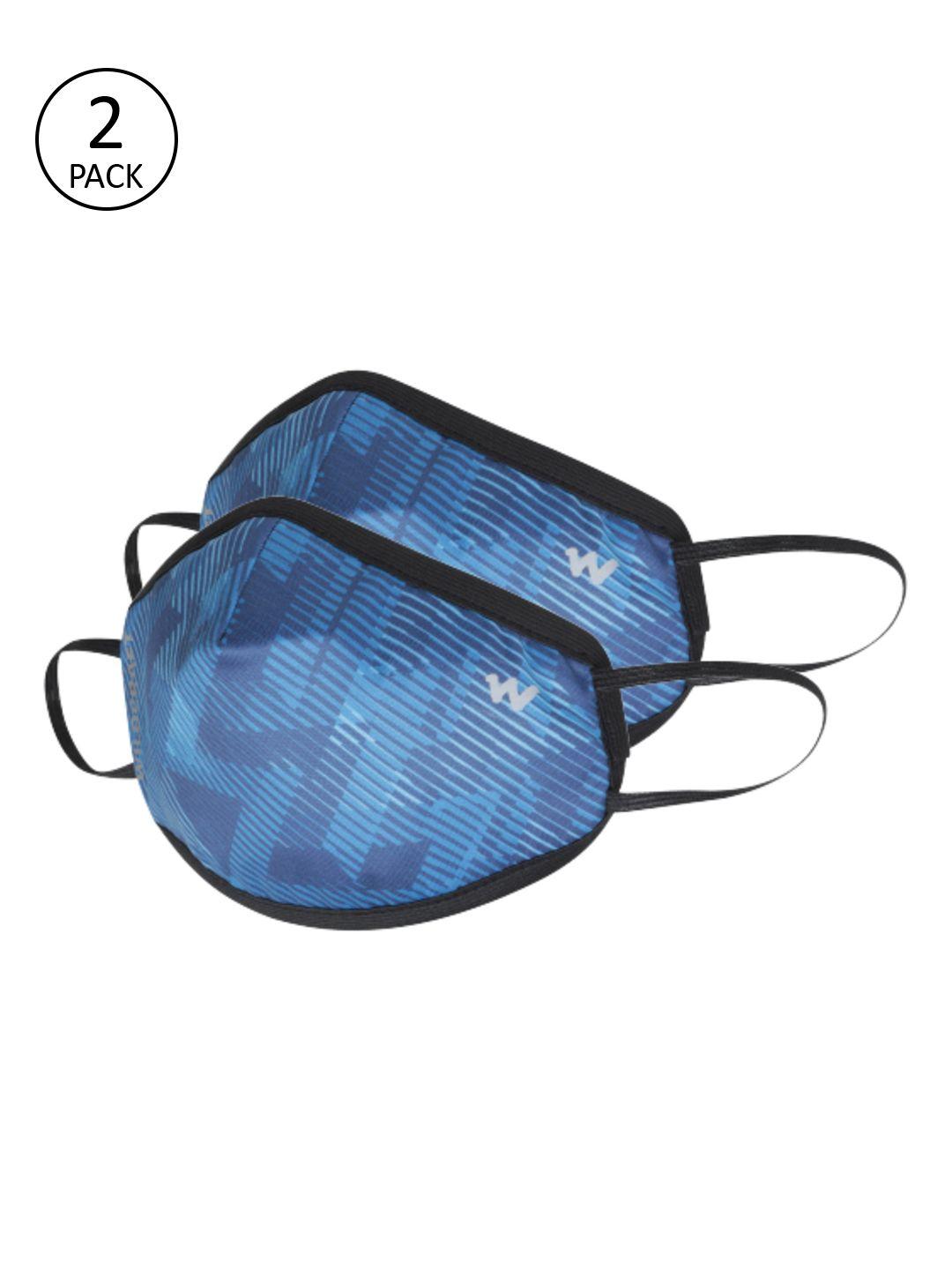 wildcraft adults blue 2 pcs 3-ply w95+ protective outdoor masks