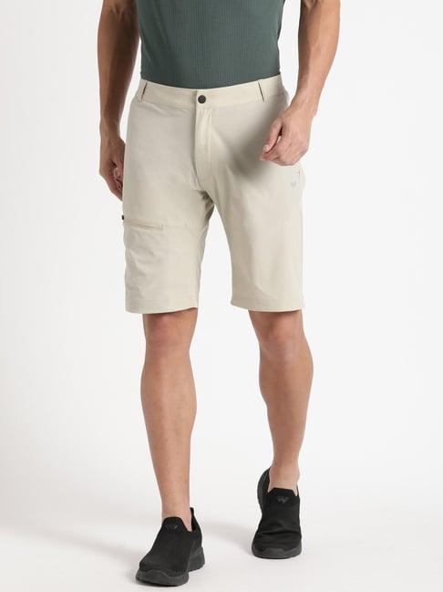 wildcraft beige regular fit shorts