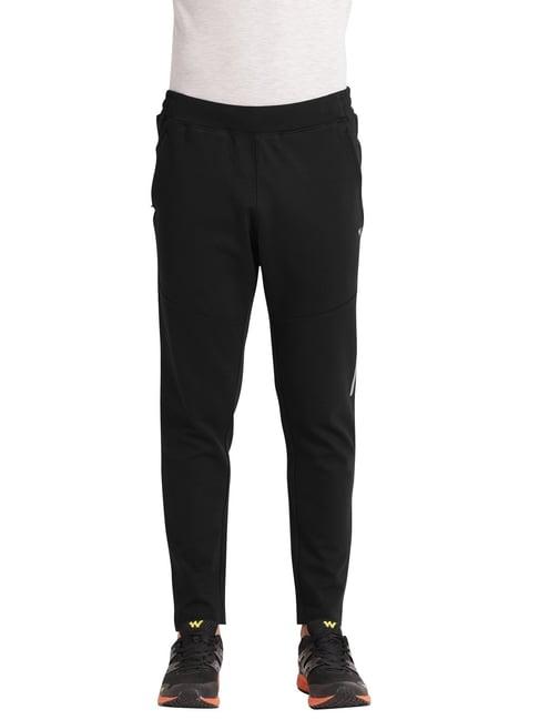 wildcraft black regular fit trackpants