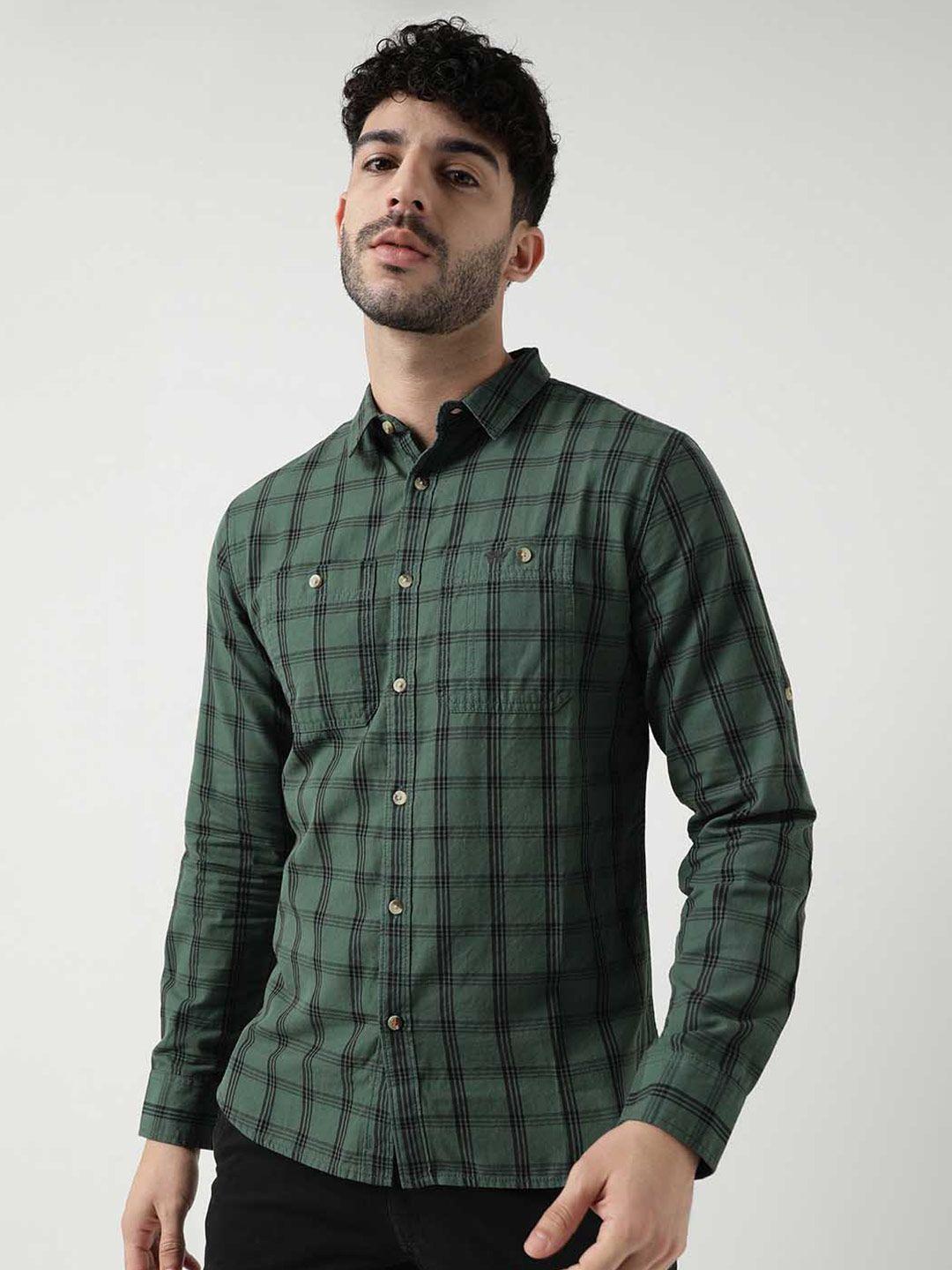 wildcraft comfort tartan checked cotton casual shirt