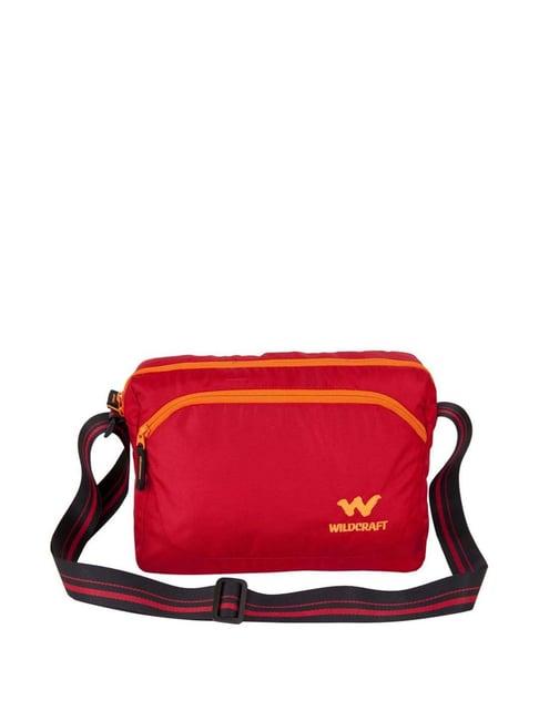 wildcraft courier 1 red solid medium laptop messenger bag