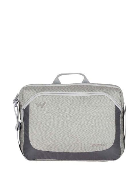 wildcraft courier 2 grey solid medium laptop messenger bag