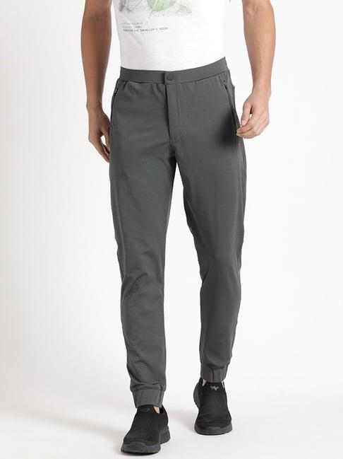 wildcraft dark grey regular fit trackpants