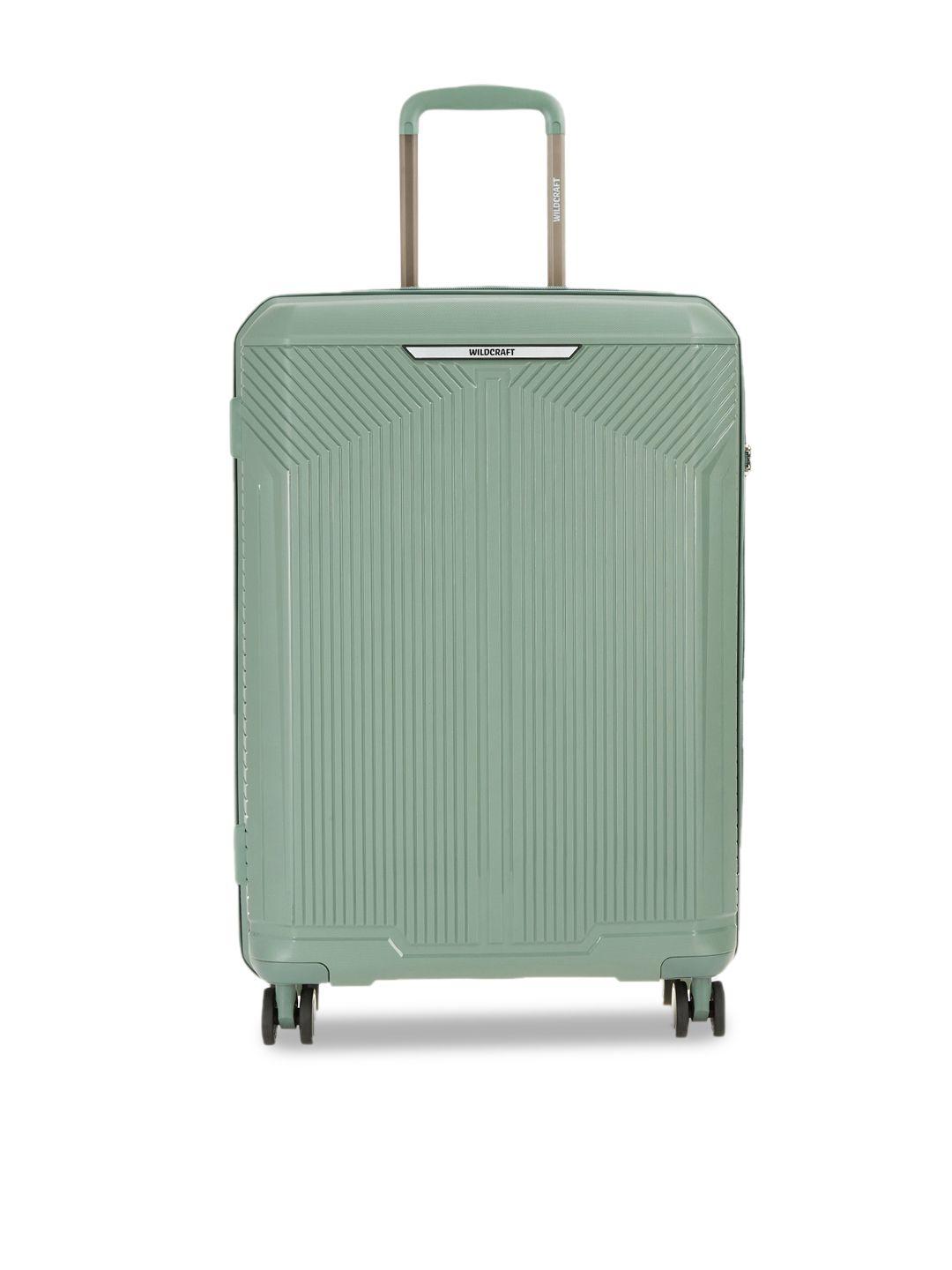 wildcraft hard-sided medium trolley suitcase