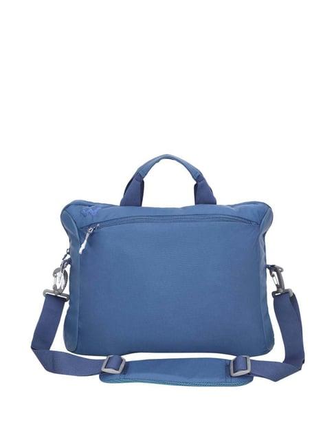 wildcraft icon blue solid medium laptop messenger bag