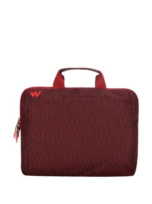 wildcraft icon burgundy solid medium laptop messenger bag