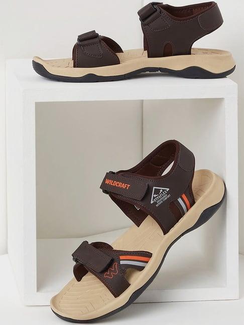 wildcraft men's restyle brown floater sandals