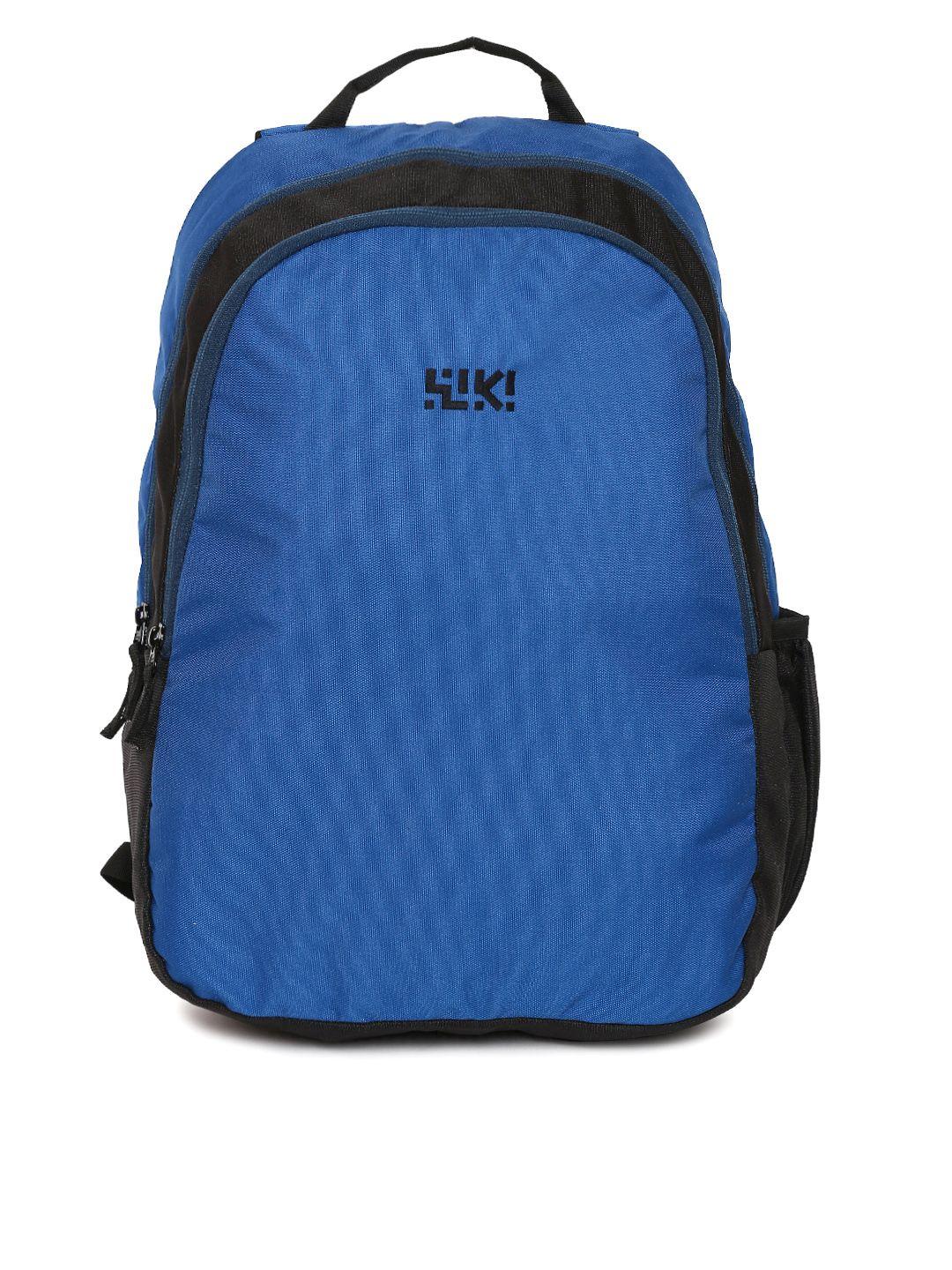 wildcraft men blue & black utility backpack