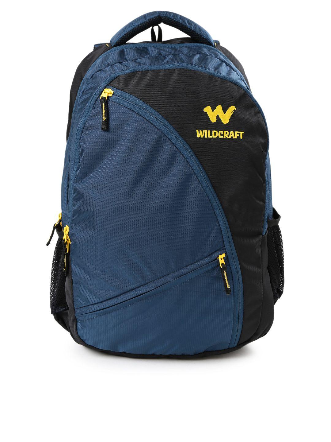 wildcraft men blue avya laptop backpack