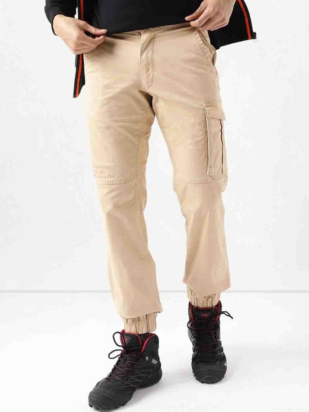 wildcraft men relaxed mid rise cargo joggers