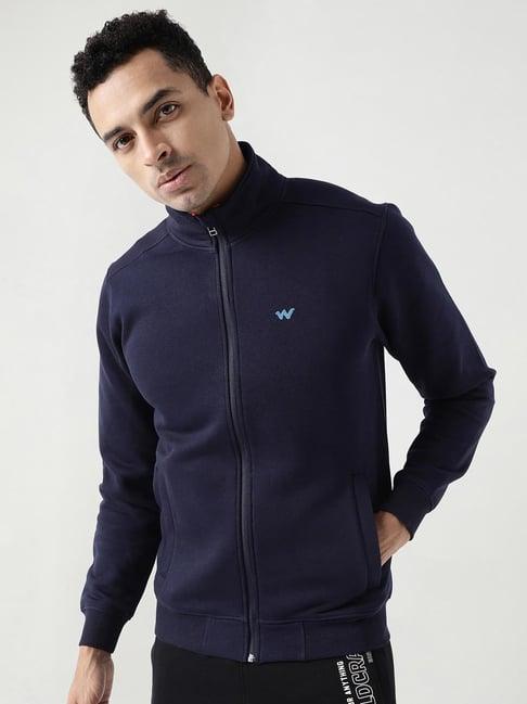 wildcraft navy regular fit sweatshirt