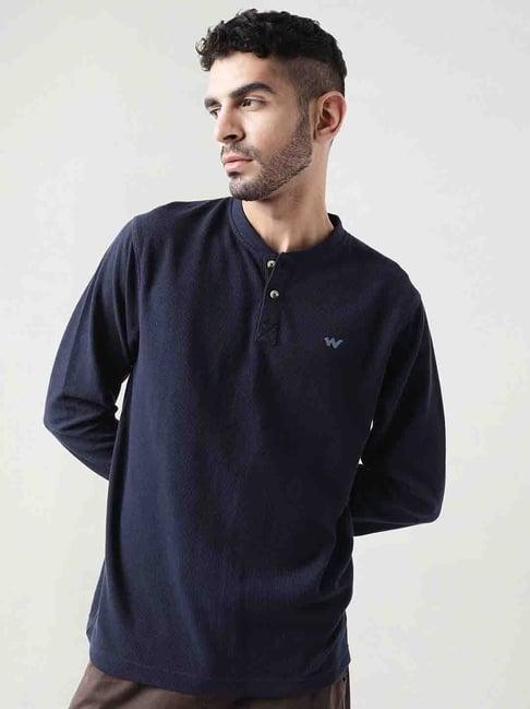 wildcraft navy regular fit t-shirt