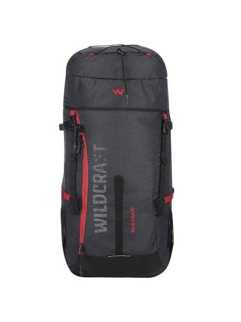 wildcraft rock & ice 50 53.5 ltrs black medium rucksack