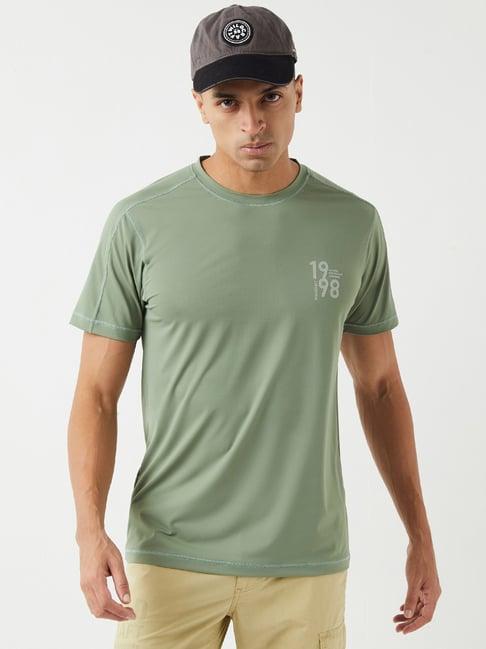 wildcraft sage cotton regular fit printed t-shirt