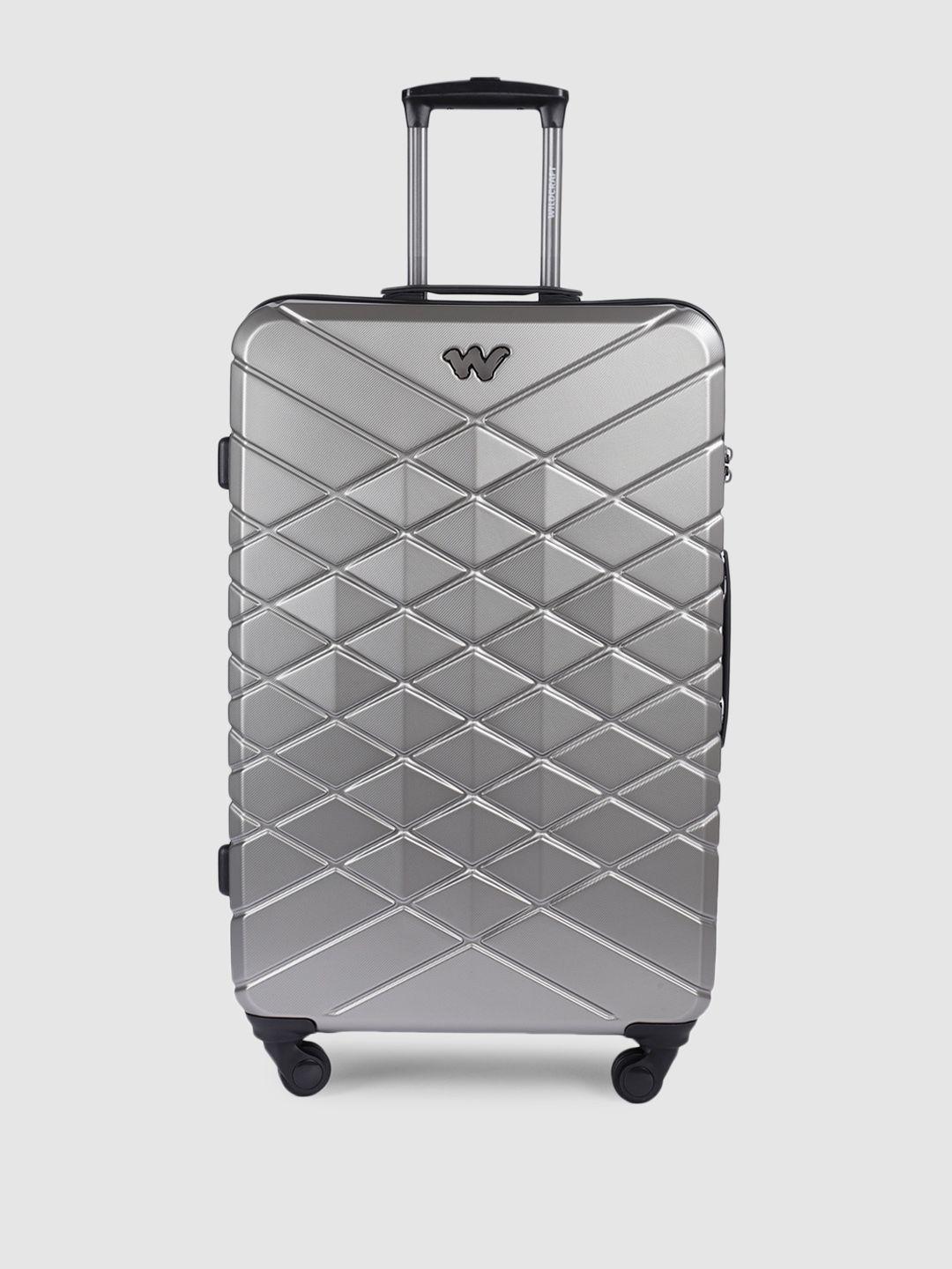 wildcraft saiph textured saiph large trolley suitcase