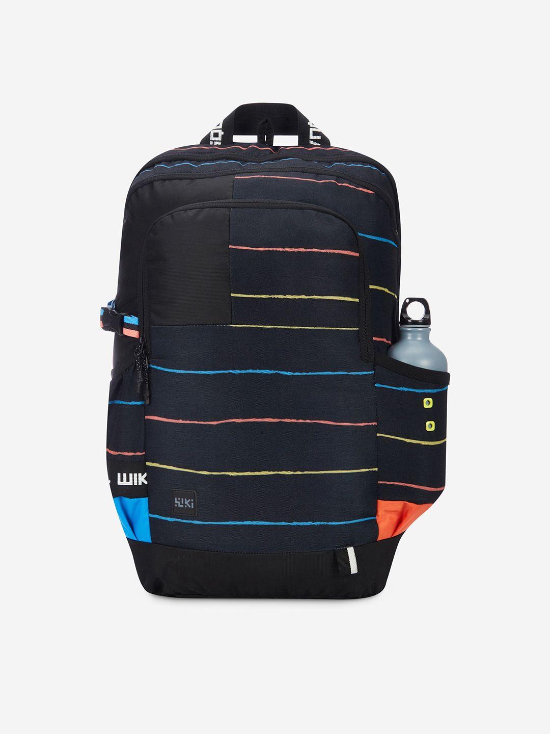 wildcraft striped non padded squad 3 backpack