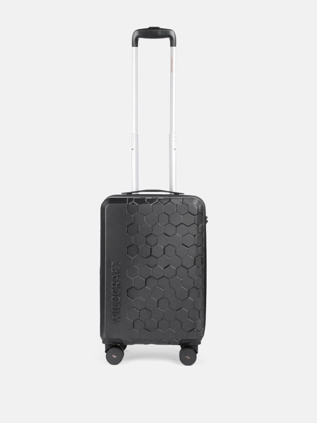 wildcraft textured pyxis cabin trolley suitcase