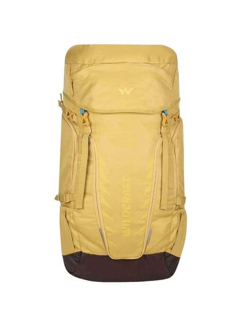 wildcraft travel pro 60 50 ltrs yellow nuget medium rucksack