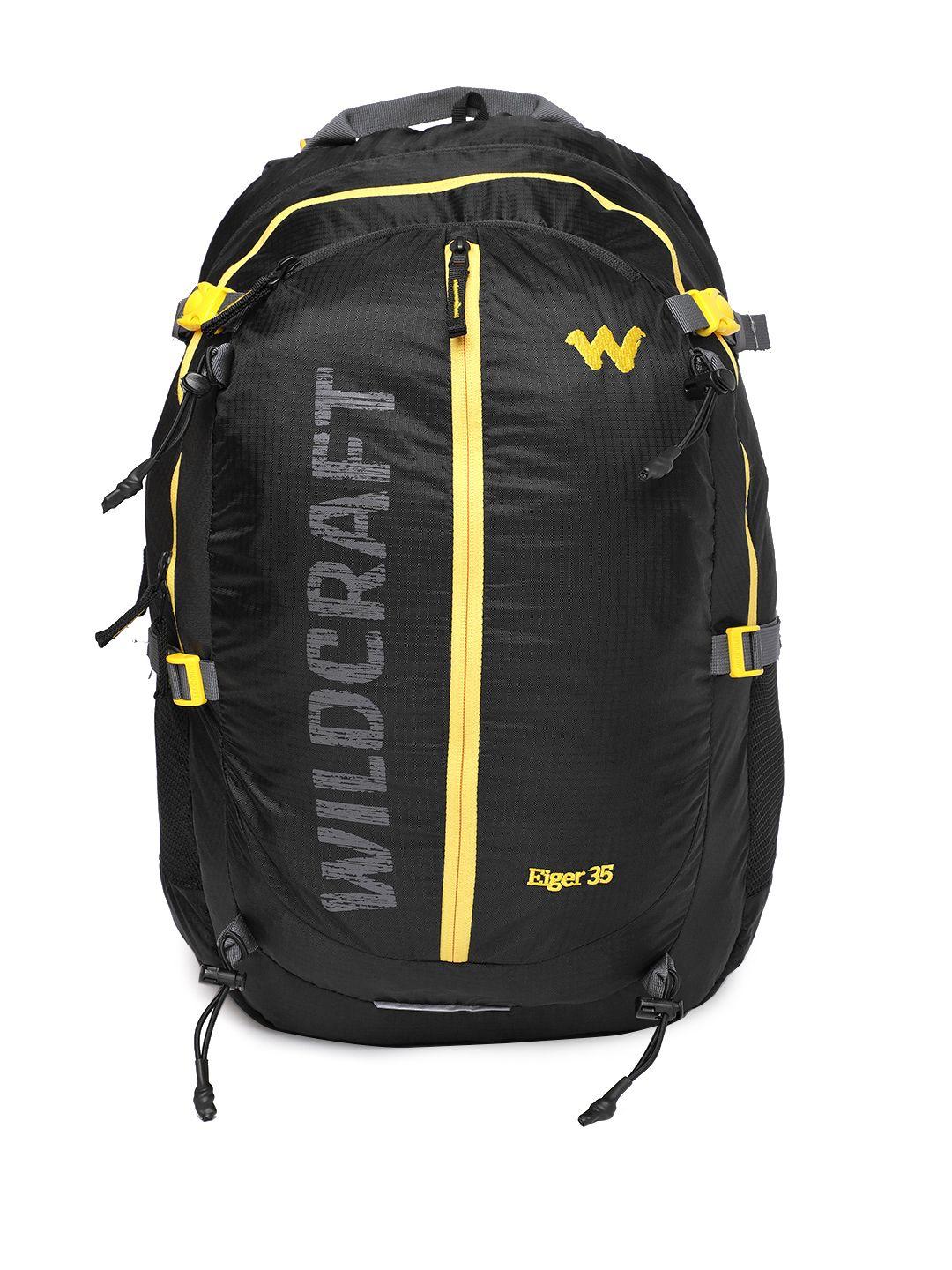 wildcraft unisex black blue brand logo eiger 35 rucksack