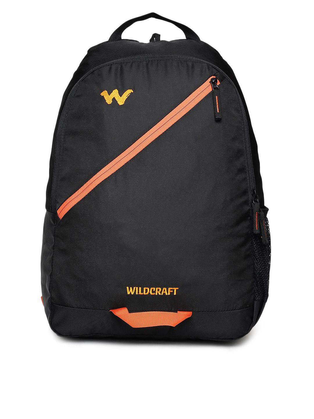 wildcraft unisex black brand logo campus1 backpack