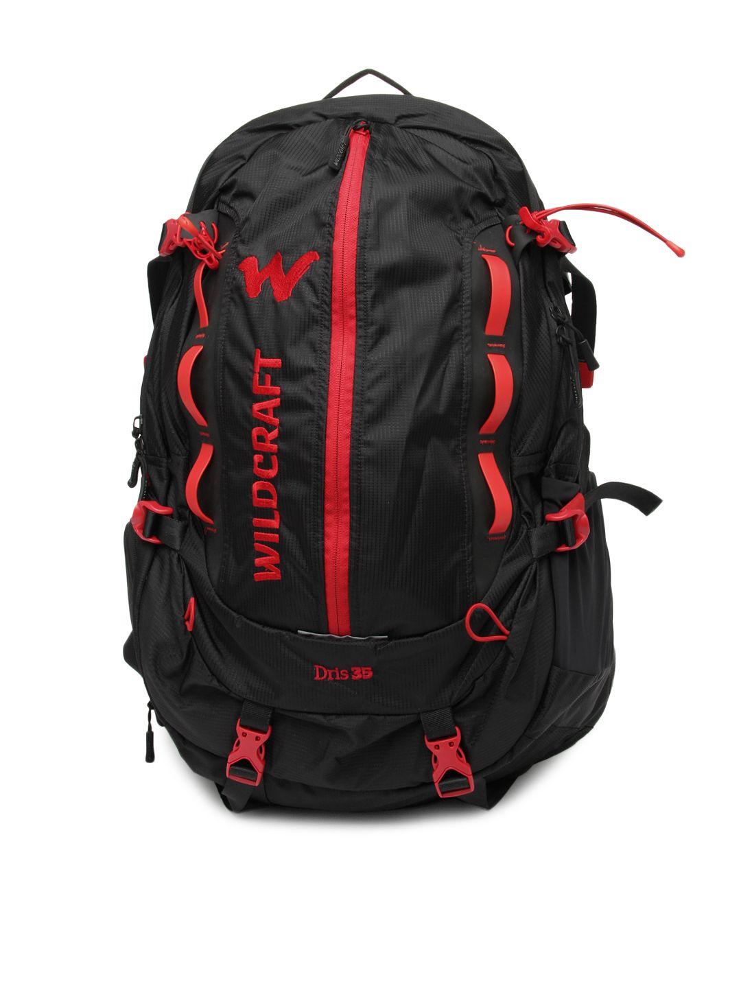 wildcraft unisex black dris 35 backpack