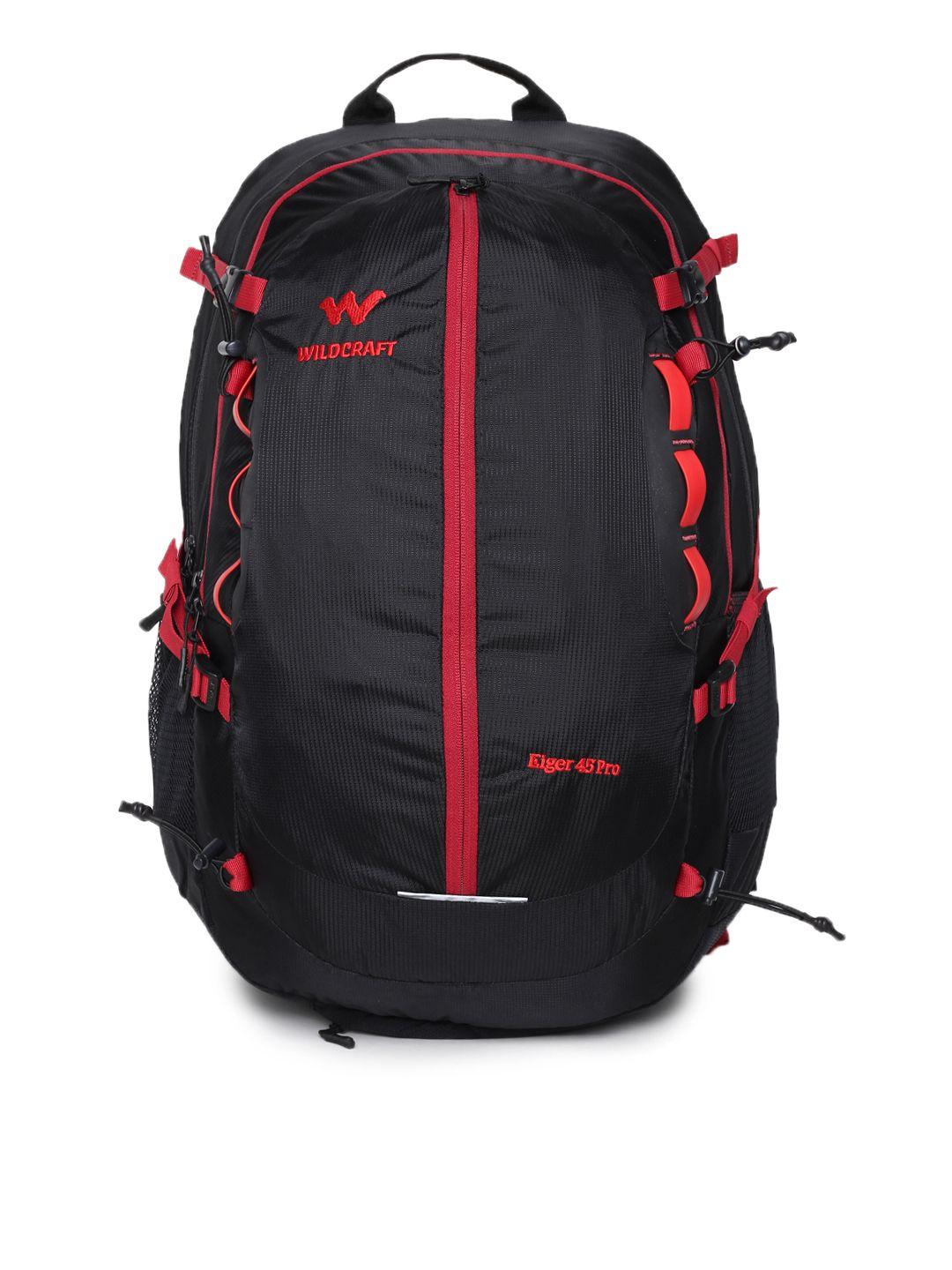 wildcraft unisex black eiger 45 pro rucksack