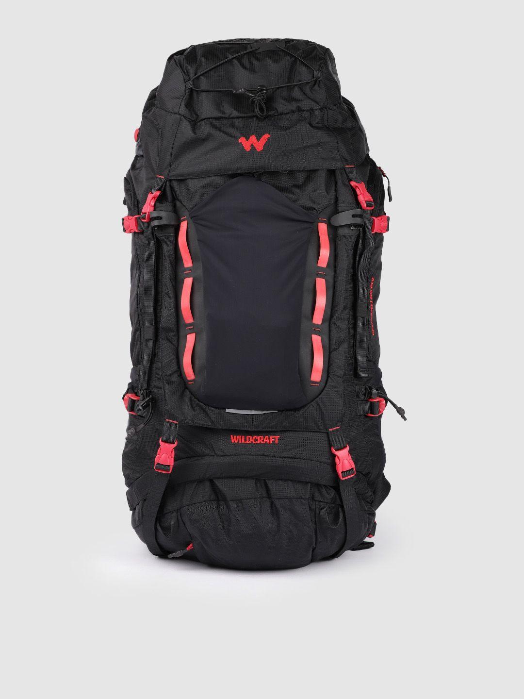 wildcraft unisex black gangotri 65 pro rucksacks