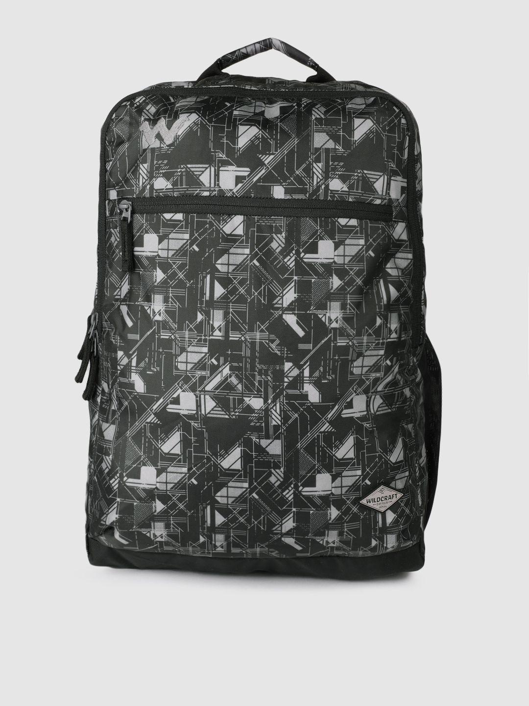 wildcraft unisex black printed backpack