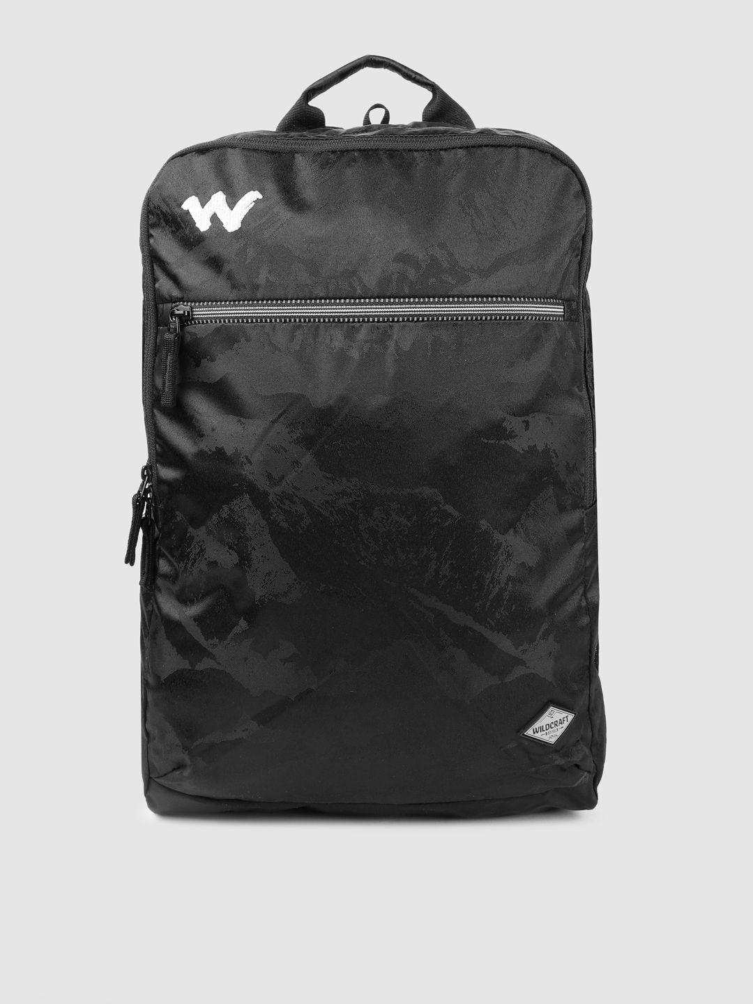 wildcraft unisex black printed evo1 jacq backpack