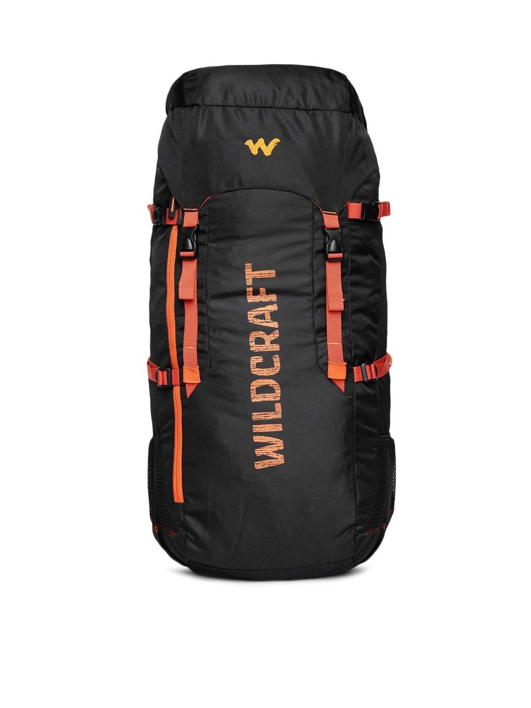 wildcraft unisex black printed flip ruck 2 rucksack