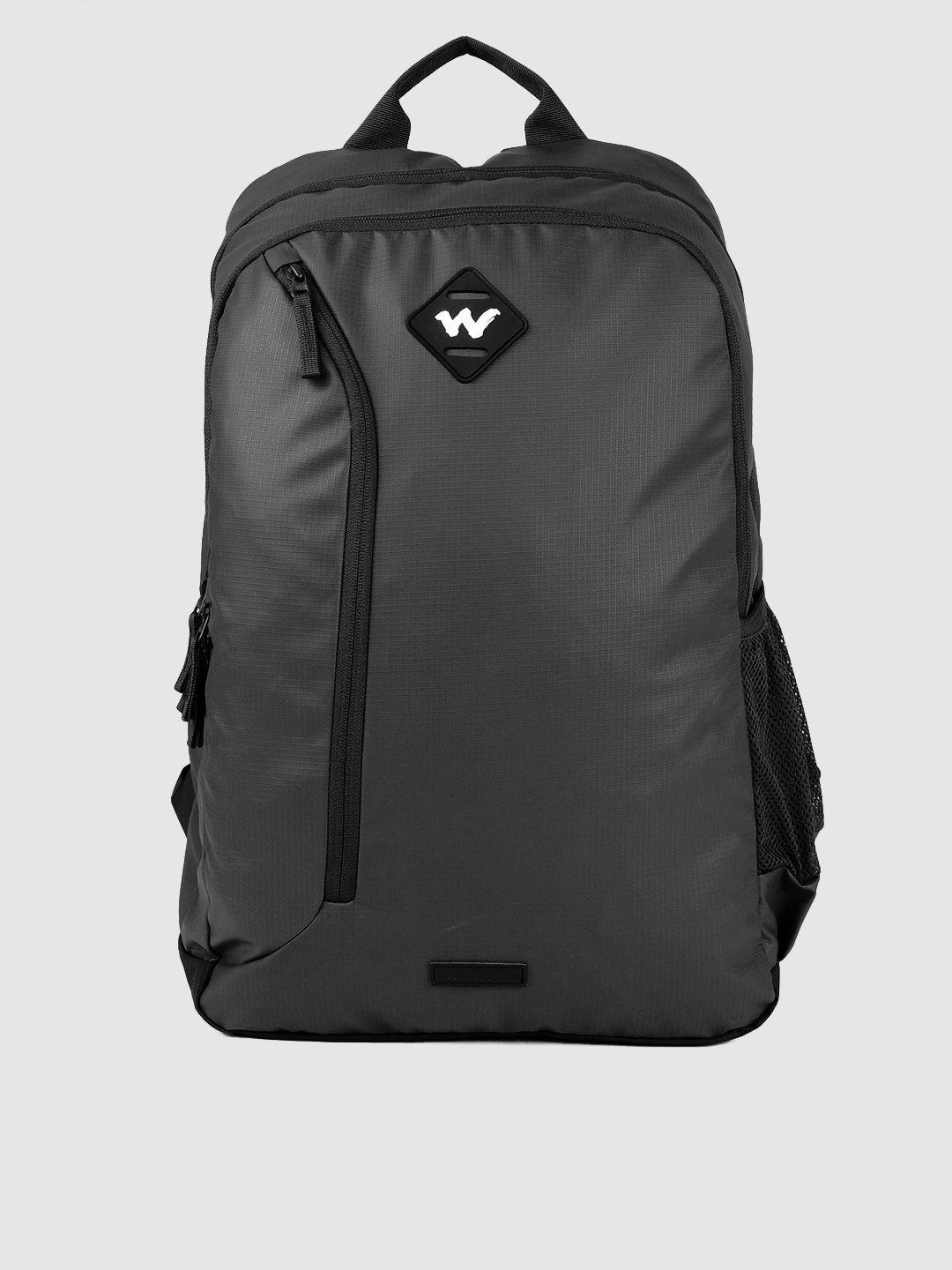 wildcraft unisex black pro 1.0 plus coated solid backpack