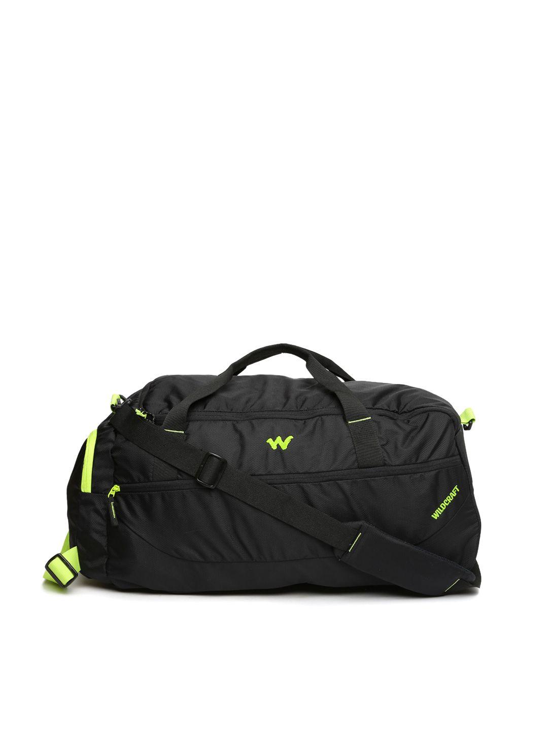 wildcraft unisex black rover 2 duffel bag with skate wheels