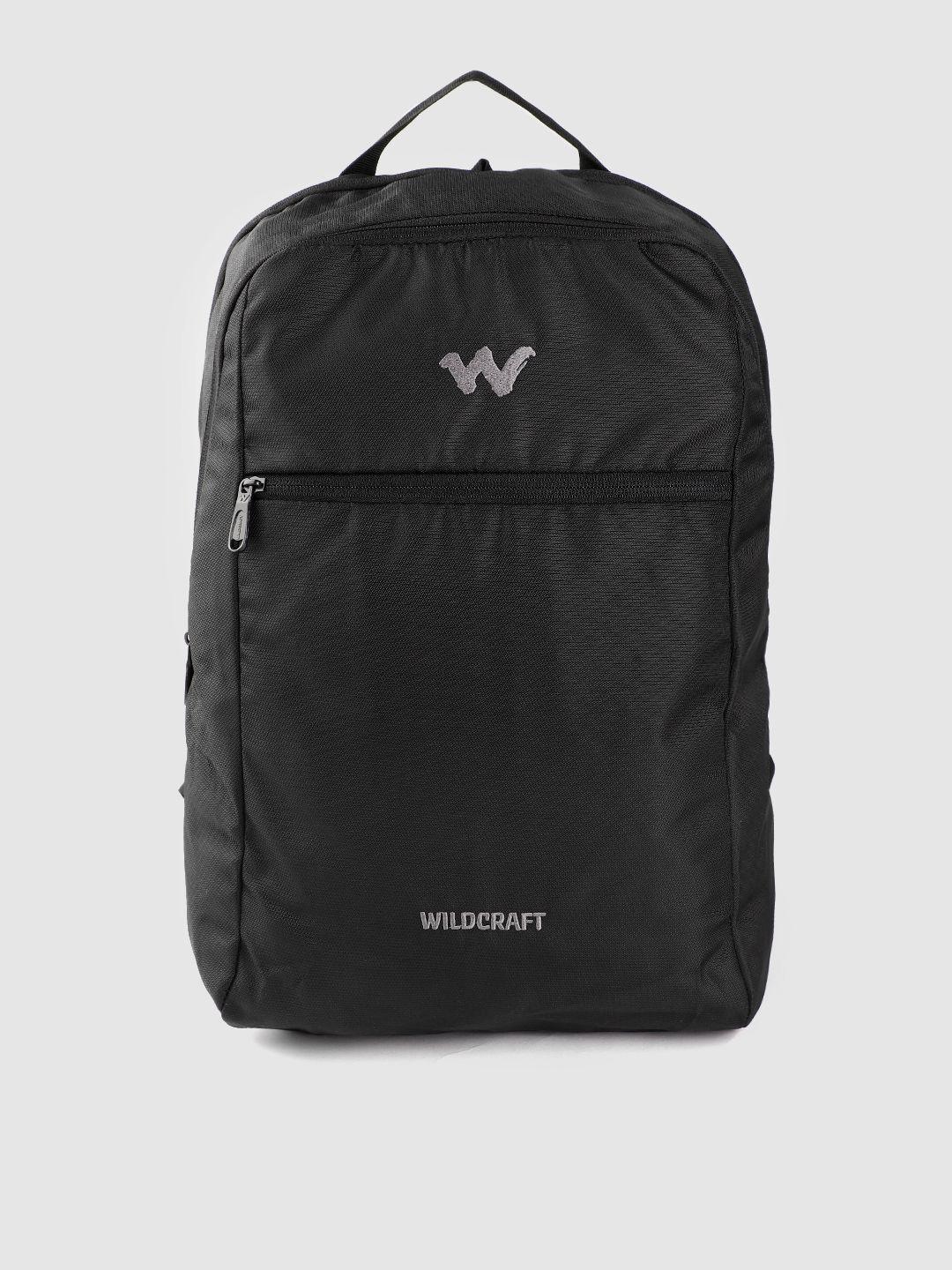 wildcraft unisex black solid 14 inch laptop backpack