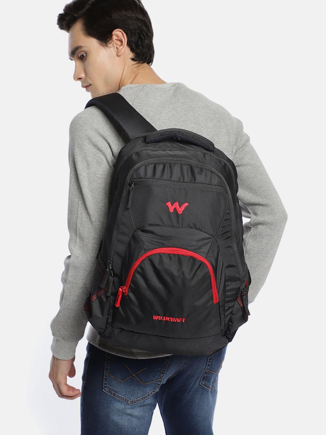 wildcraft unisex black solid hopper 2.0 backpack