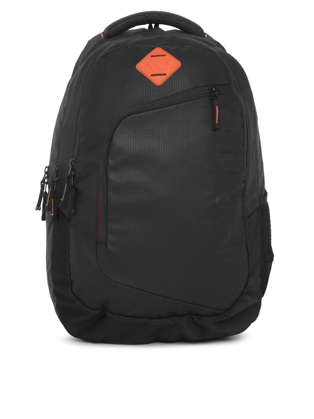 wildcraft unisex black solid maestro plus laptop backpack