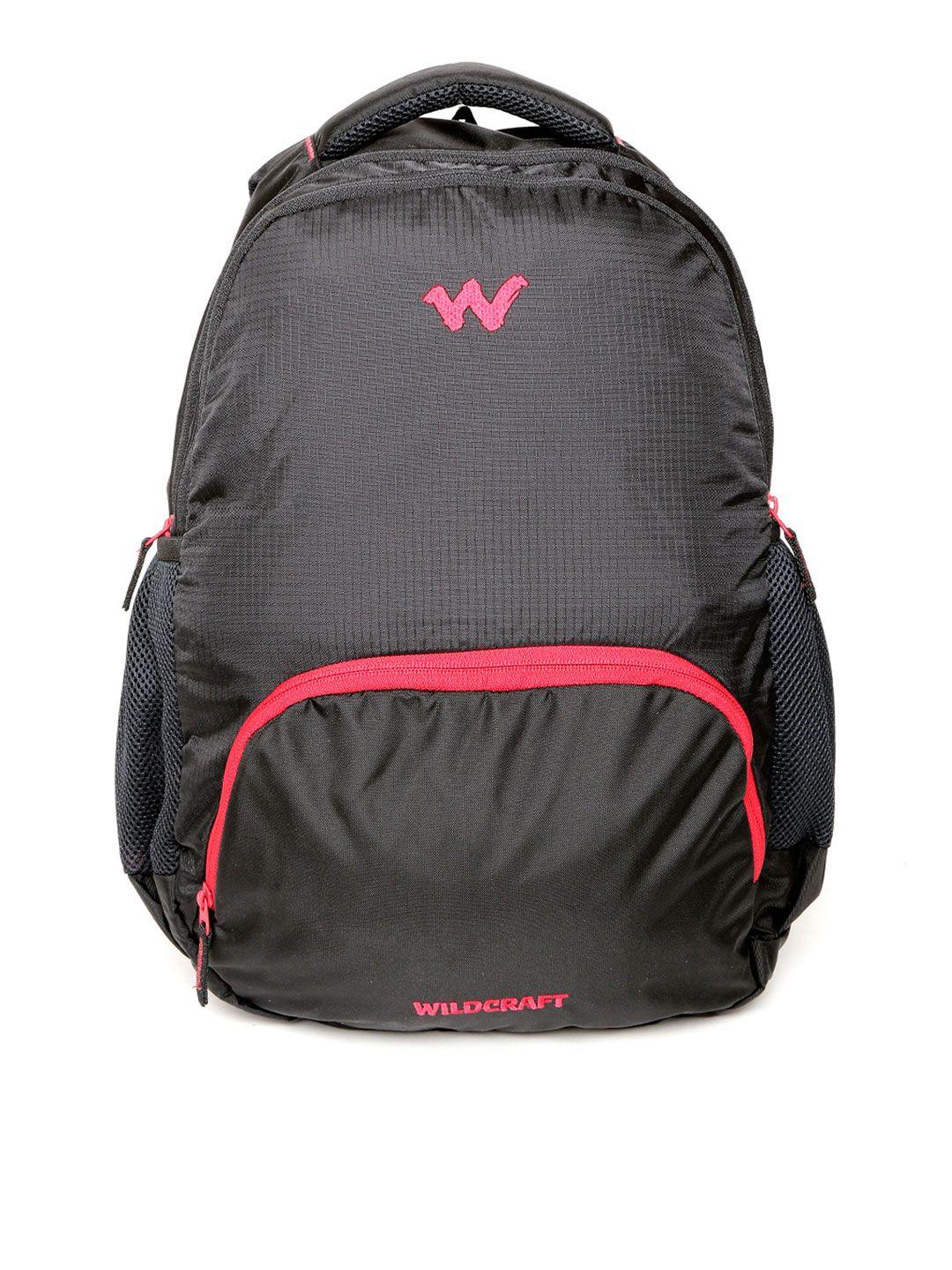 wildcraft unisex black traverse solid backpack