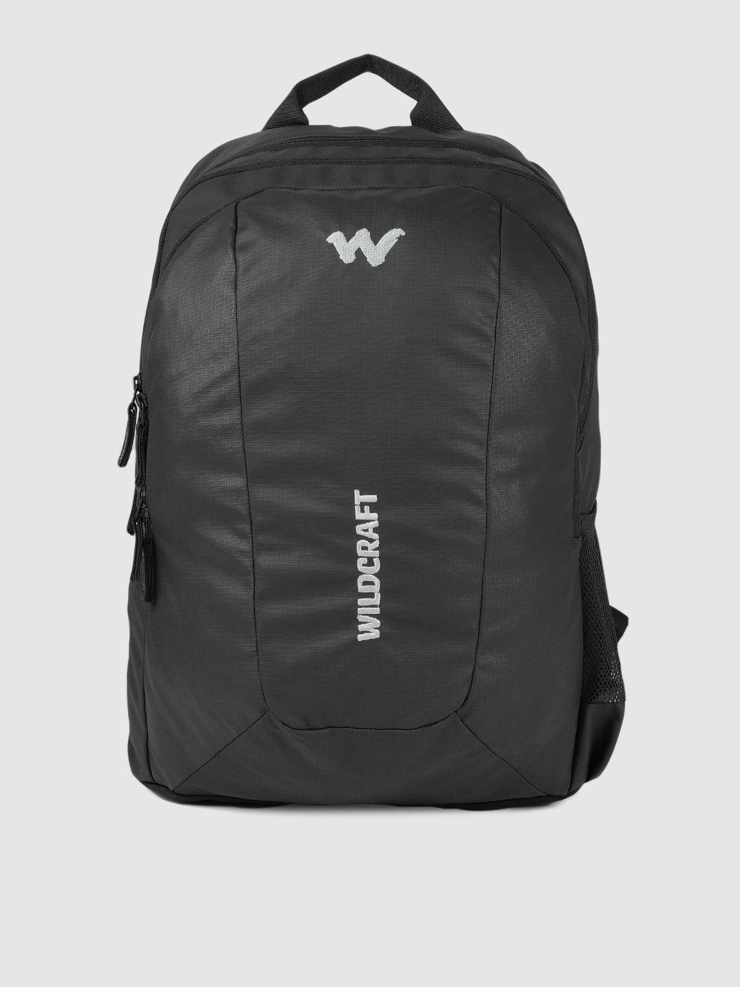 wildcraft unisex black trident 2.0_coated solid laptop backpack