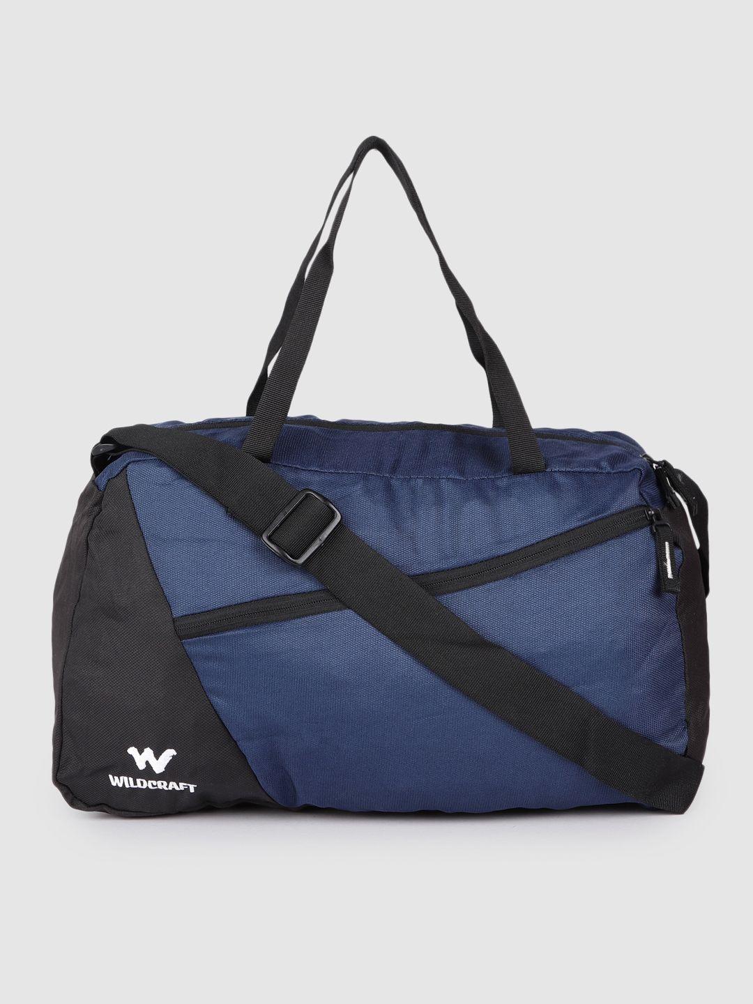 wildcraft unisex blue & black colorblocked ct duff 3 duffel bag