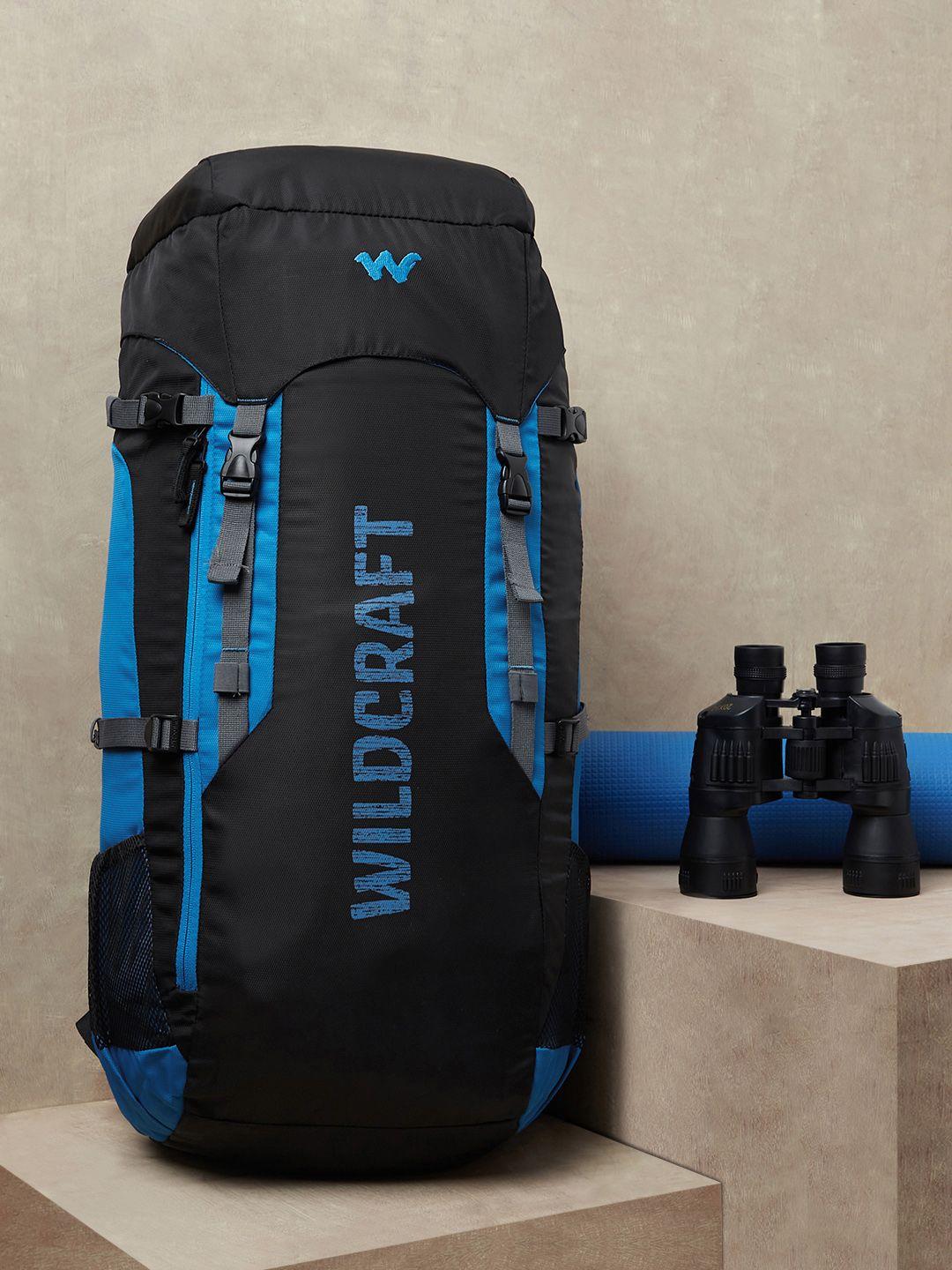 wildcraft unisex blue & black trek 60l rucksack