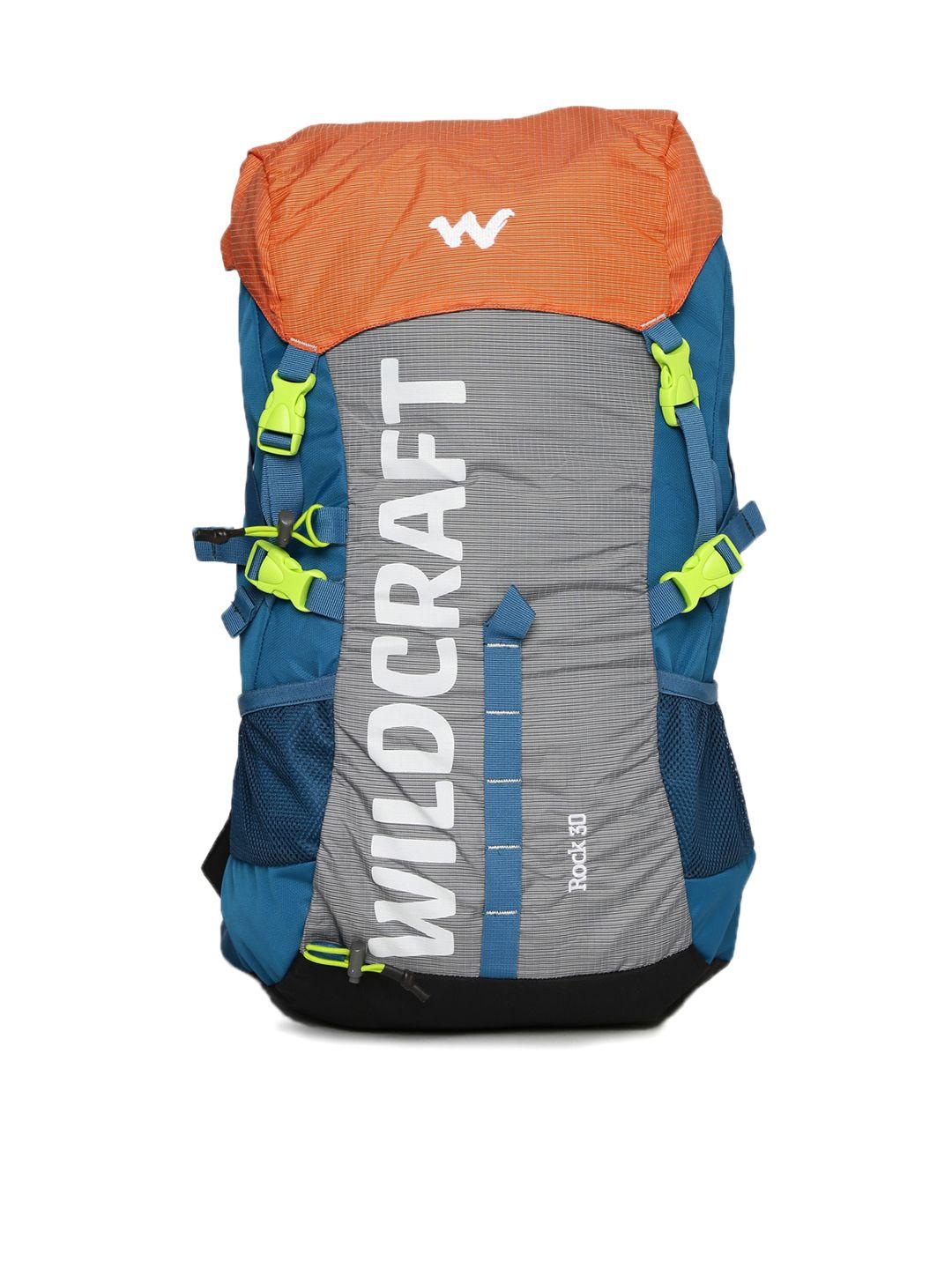 wildcraft unisex blue & grey rock rucksack