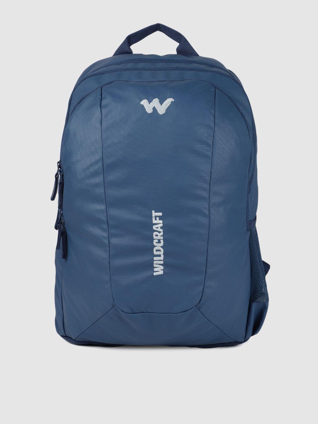 wildcraft unisex blue 2.0 coated solid laptop backpack