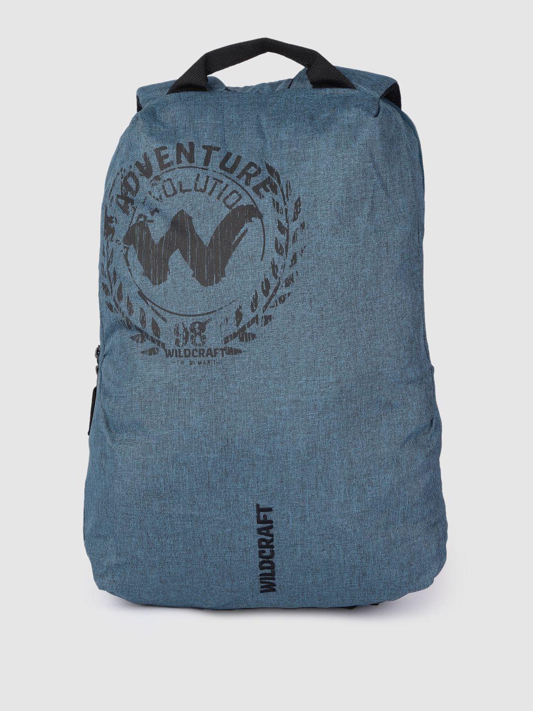 wildcraft unisex blue brand logo backpack